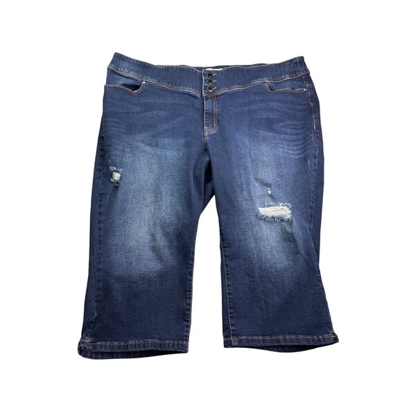 Lane Bryant Womens Flex Magic Waistband High-Rise Jegging Crop Jeans Size 28 - Picture 1 of 3